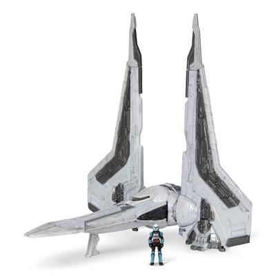 Star Wars Micro Galaxy Squadron Gauntlet Starfighter Starfighter Класс транспортного средства с аксессуаром Microfigure Bo-Katan Clyze's - 5" 1"