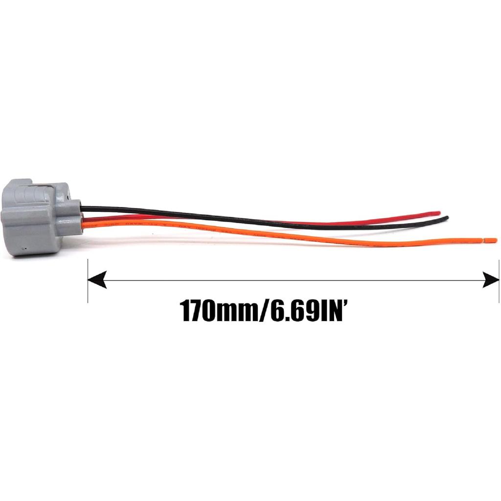 HiSport Fog Light Turn Signal Connector Pigtail 3 Wire compatible with Nissan Mazda Subaru 1PCS