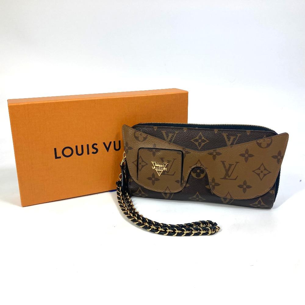 Louis Vuitton M68796 MonogramReverse Zippy Wallet Shady Long Wallet Canvas Brown