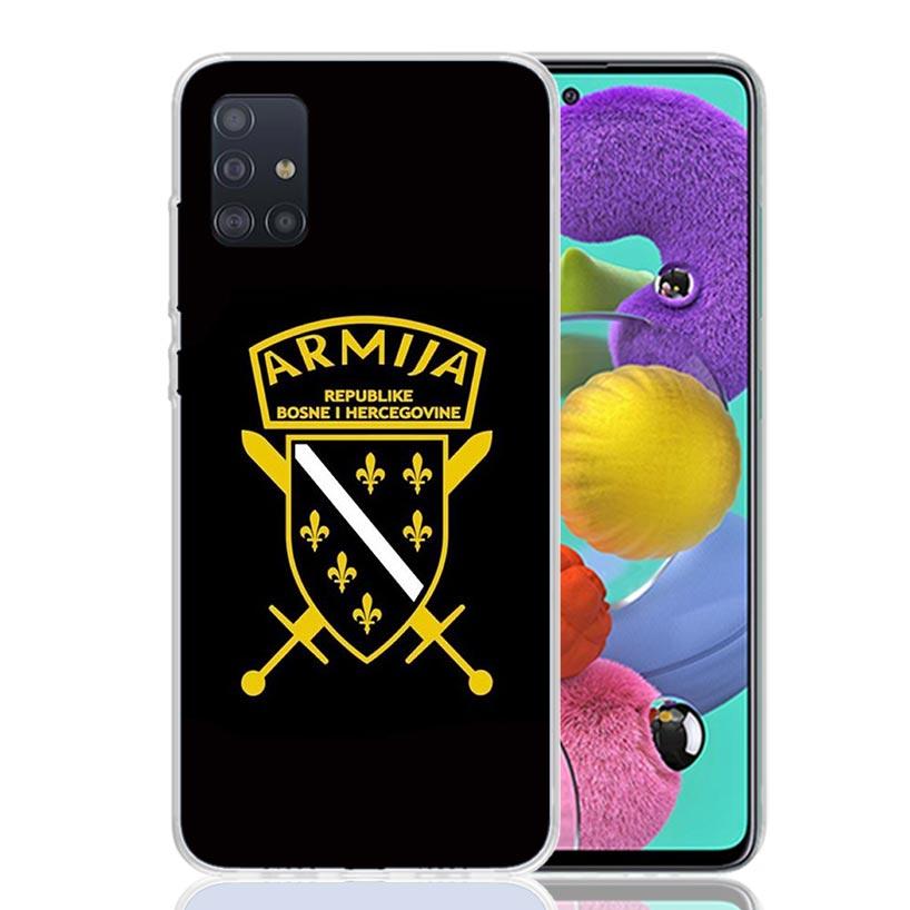 Чехол для телефона Флаг Боснии и Герцеговины Для Samsung Galaxy A52 A32 A22 A12 A02S A50S A30S A51 A31 AA71 Note 20 Ultra 10 S10 Plus
