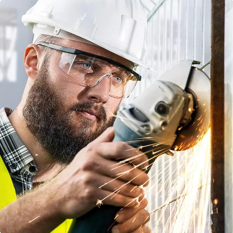 2 пары защитных очков с защитой от брызг, ветрозащитой и пылью, лабораторные промышленные защитные очки для верховой езды, мужские и женские очки