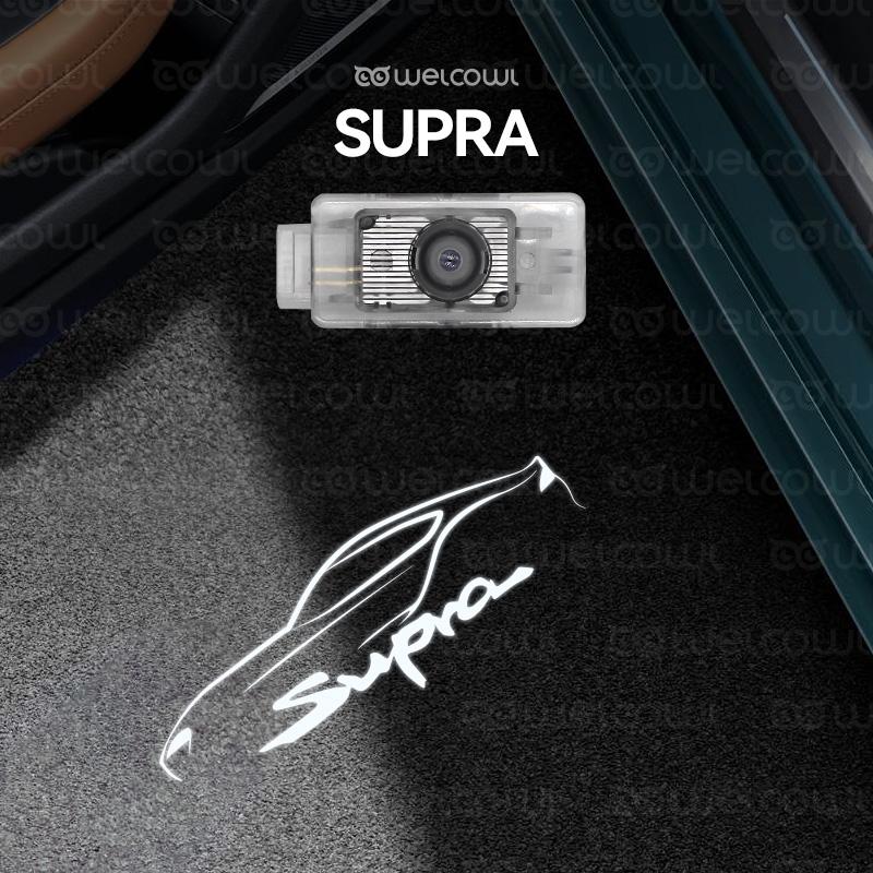 2pcs LED Welcome Light For Supra GR Sport fifth generation 2020 2022 2023 Car PPKJ2 Door Lamp refit Auto Accessories Icon Glass