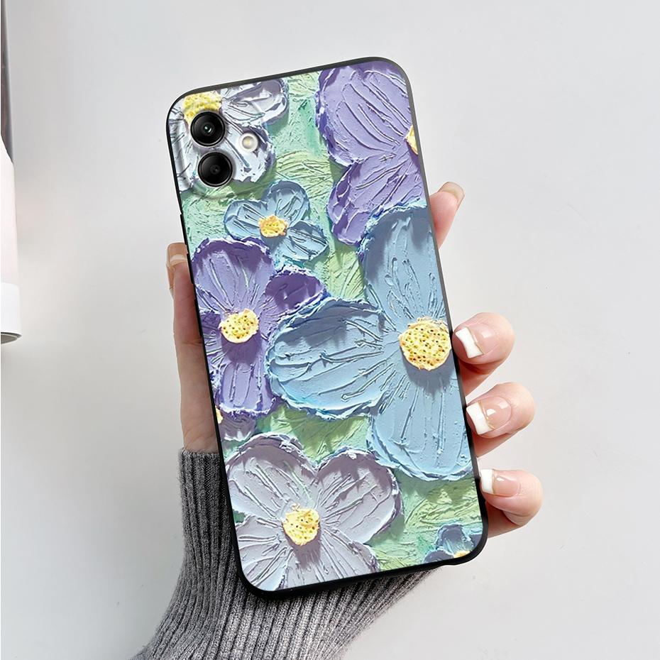 For Samsung Galaxy A04 A04E A04S Phone Case Stylish Painted Protection TPU Silicone Back Cover For Samsung A 04 E S Bumper Shell