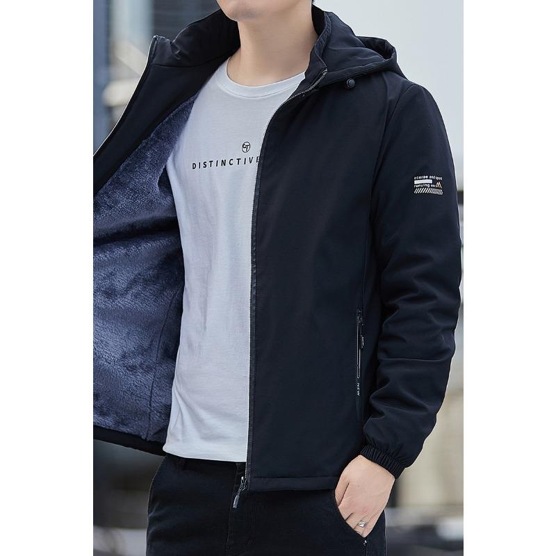 New Autumn and Winter British Large-size Men's Jackets for Men's Outfits with Long Sleeves and Fashionable Urban Collar Jackets