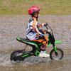 24V Electric Motorbike with Twist Grip Throttle, Music, Horn, 12" Pneumatic Tyres, 16km/h Max Speed - Green