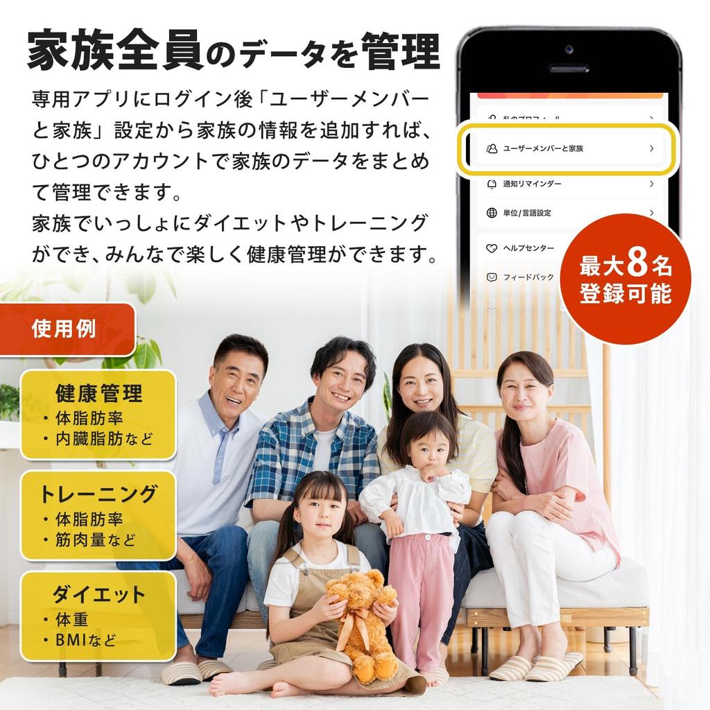 Weight Body Fat Smartphone Battery Dedicated Auto Health Muscle Black USB Scale, Meter, Linked, Diet, Operated/USB Rechargeable, App, Off, Meter,