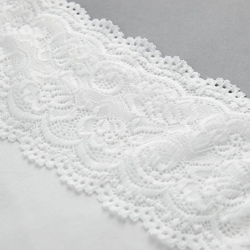 Women's Slim Fit Large Top with Strap Tank Top Spring and Summer Lace Underlay Black White