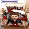 3pcs Custom Name Resident Evil Bedding Set Duvet Cover Closure Includes 1 Duvet Cover & 2 Pillowcases, Soft and Comfortable for All Seasons.