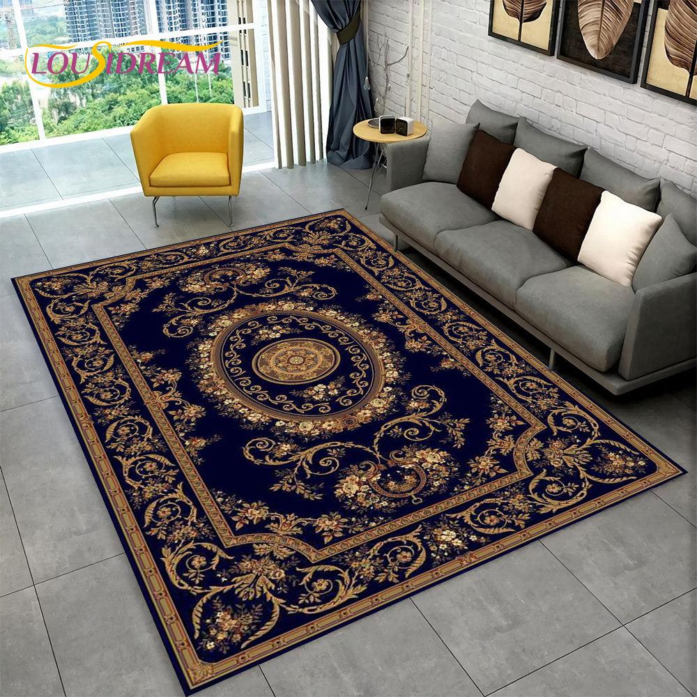 Турецкий персидский богемный коврик, большой ковер, ковер для гостиной, спальни, дивана, коврик для украшения, детский нескользящий напольный коврик