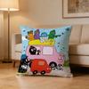 Cute Cartoon B-Barbapapa Pillow Case Pattern Printed Pillowcase For Living Room Sofa Cushion Cover
