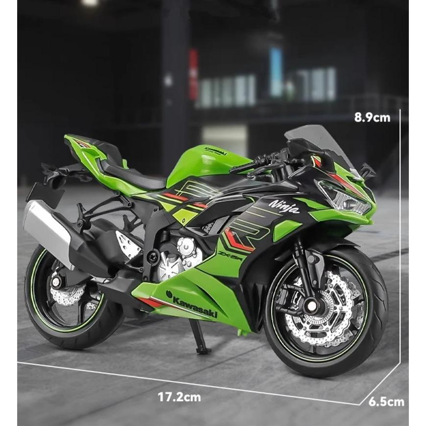 1/12 Kawasaki Ninja ZX-6R гоночный кросс-кантри мотоцикл модель имитация металл уличная модель мотоцикла коллекция детские игрушки подарок