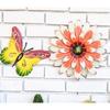 Hot Sale Beautiful 3D Flower Decoration 2025 New Metal Daisy Wall Hanging Decoration Suitable Household Gate Pendant Decorative