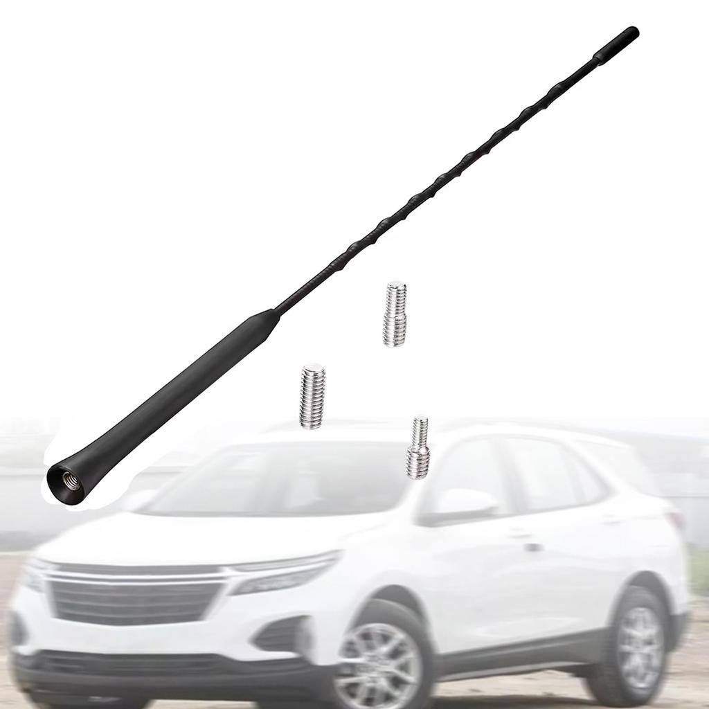 Car Antenna Mast with M4 M5 M6 Screw AM/FM Reception Roof Mount Universal Vehicle Radio Aerial Replaces Easy to Install Premium