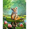 5D DIY Diamond Painting Lotu Tiger Embroidery Cross Stitch Rhinestone Mosaic Home Decor