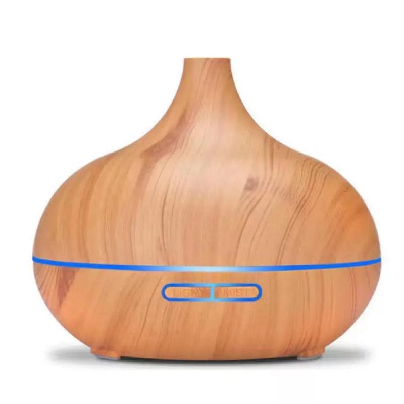 Large-Capacity Wood Grain Aromatherapy Diffuser, Silent Essential Oil Humidifier for Home, Office, Bedroom, Hotel