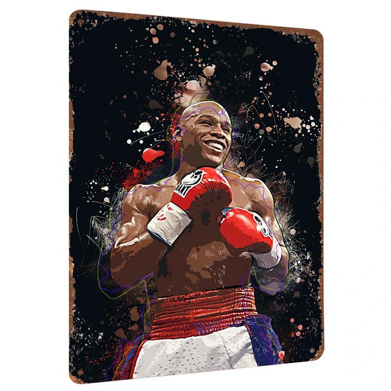 Floyd Mayweather Limited Edition Metal Wall Art HD Print Boxing Sports Star Decor Poster