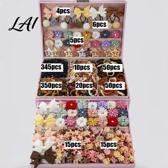 Cute Hair Accessories for Toddlers Set Girls Bows Butterfly Clips Barrettes Unique Decorations Festivals Elastic Ties Claws Birthday Holiday