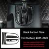Для Ford Mustang GT 2015-2021 аксессуары из углеродного волокна салон автомобиля коробка передач панель крышка отделка рамка декоративный комплект наклейка