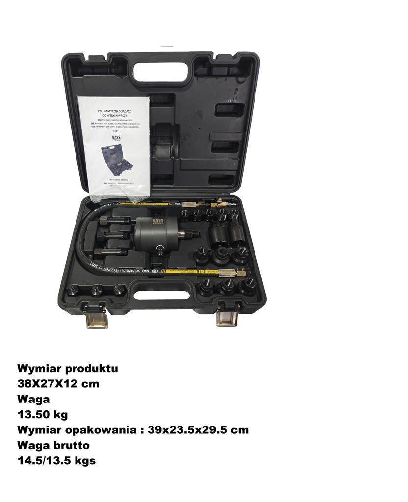Pneumatic injector puller