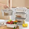Leakproof Stainless Steel Bento Box Large Capacity Microwave Safe Portable Lunch Box Food Storage Container