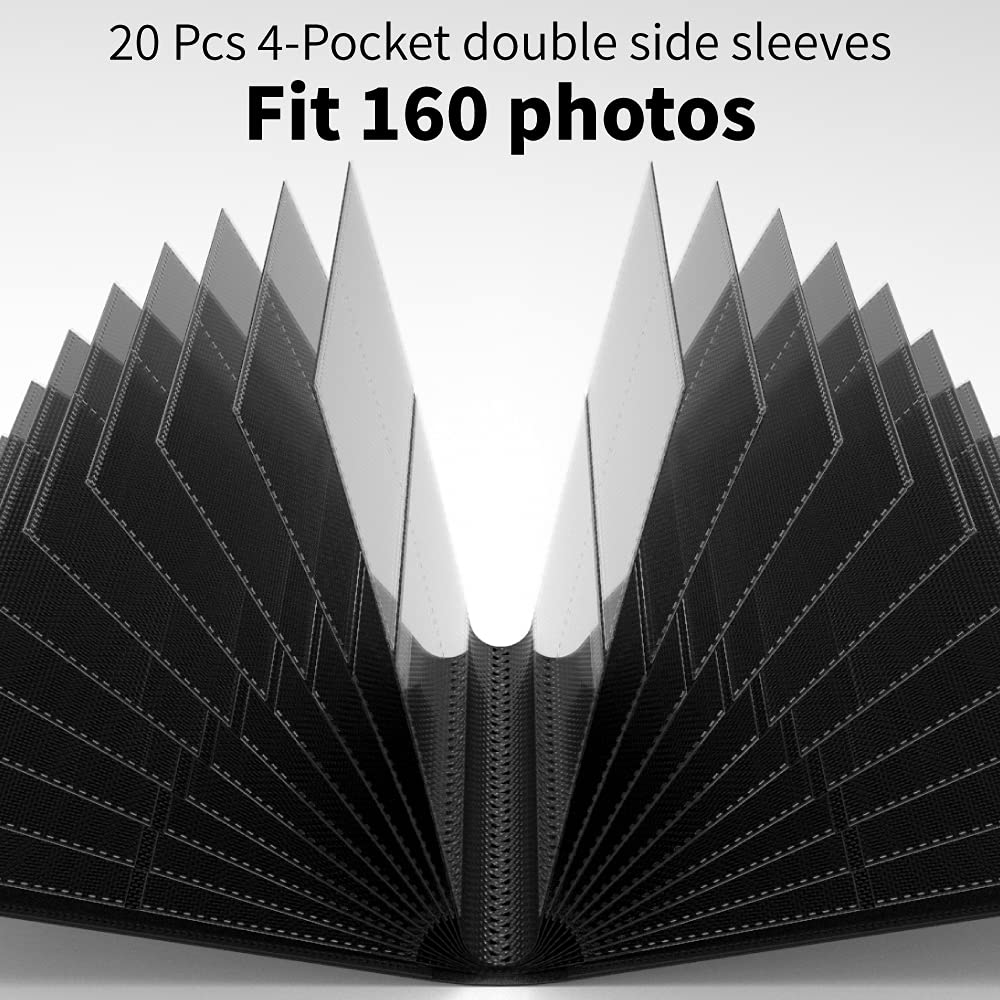 Alteagle 160 Pockets Mini Photo Album, K-Pop Photo Card Holder Book for Polaroid/Cheki/Instax Mini/K-Pop Photos
