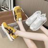 2025 Spring Forrest Gump Shoes Women's New Versatile Casual Mesh Breathable Round Head Showing Feet Small Thick-soled Jogging Sneakers