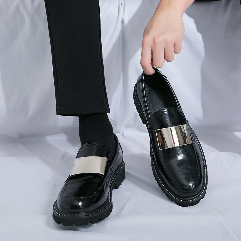 Fashion Spring Autumn New High-quality Handmade Sole Men's Loafers Low Top Massage Sole Men's Business Casual Shoes Commuting Work Shoes