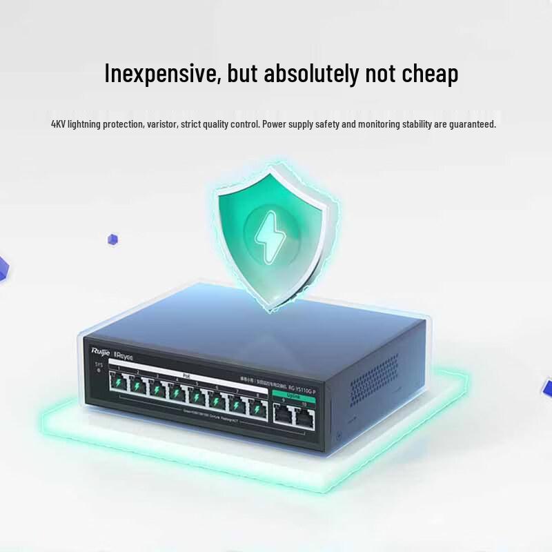 Ruijie RG-YS110G-P 10-Port Gigabit PoE Surveillance Switch