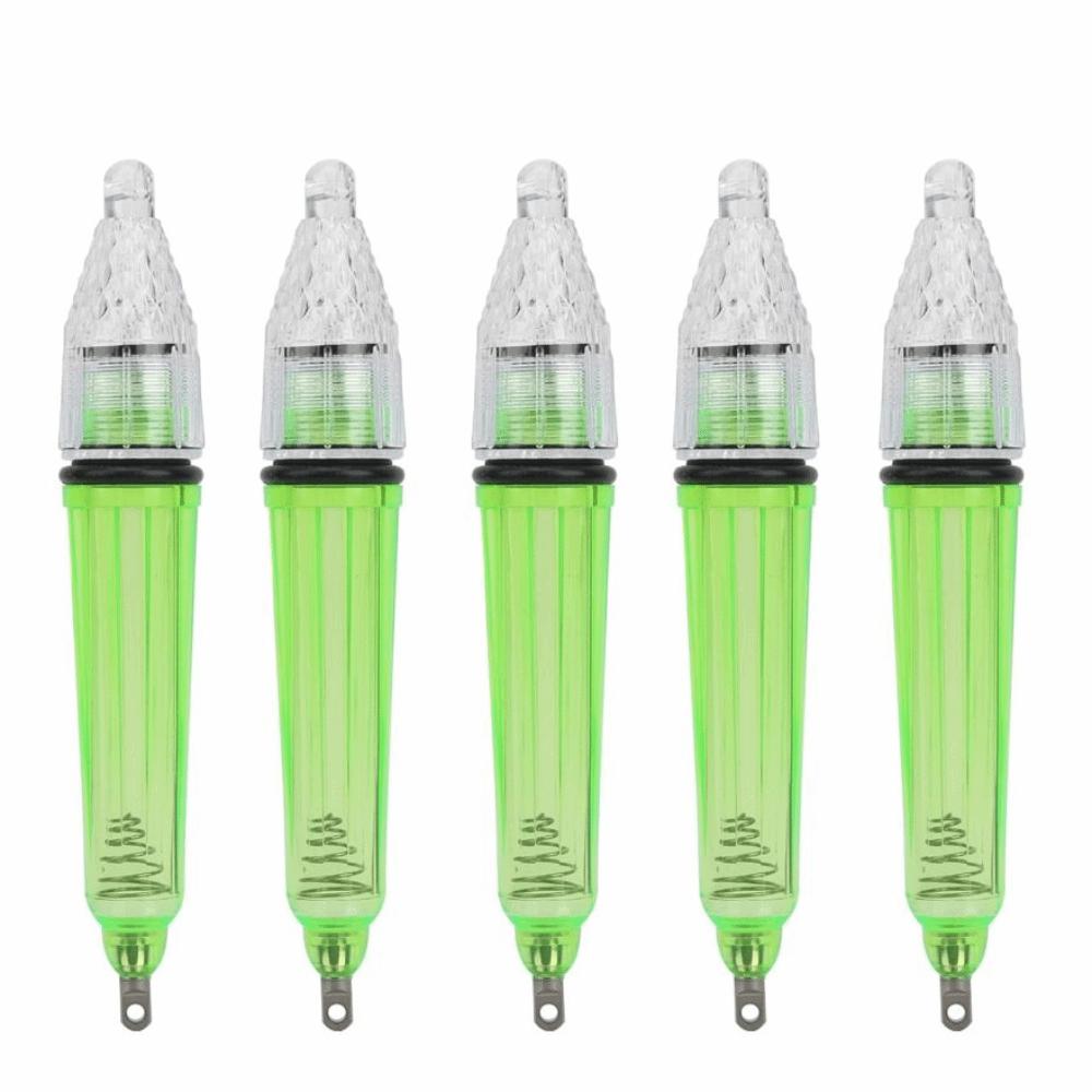 5PCS 16.5cm LED Lure Light Waterproof Fishing Bait Lights Deep Drop LED Light Fishing Lamp Tools