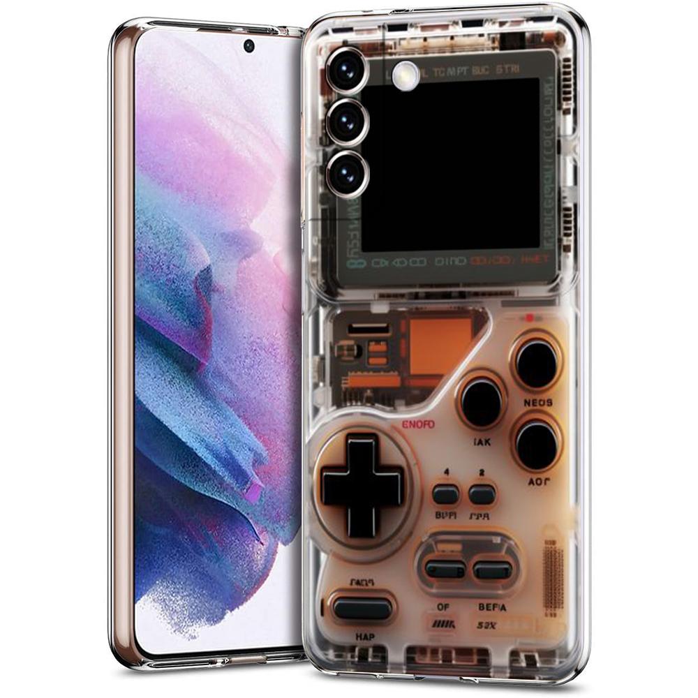 Прозрачный чехол-накладка для Samsung Galaxy S25 S24 S23 S22 S20 S21 FE Ultra S10 S10E Plus с рисунком игровых консолей