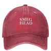 Кепка бейсболка Smeg Head Деним Красный Логотип Пара Женская Принт Хип-хоп Кепки Весна yk Ретро На открытом воздухе Спортзал Дышащие Кепки бейсболки