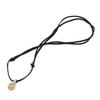 Choice of Power Stone Leather Cord Pendant Natural Stone Necklace for Men and Rutilated Quartz and Black [Kyojudo] Women,