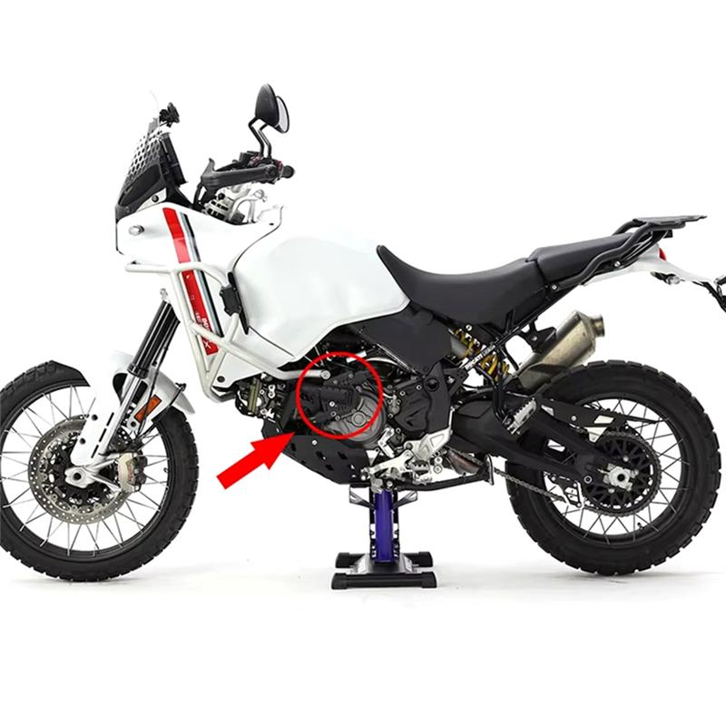 ABLZ-Motorcycle Water Pump Protector Guard For DUCATI Desert X   Engine Side Cover Accessories