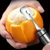 Stainless Steel Orange Peeler 1pc- Citrus & Lemon Squeezer | Easy Creative Cutter with Handle | Perfect Kitchen Gadget for Restaurants