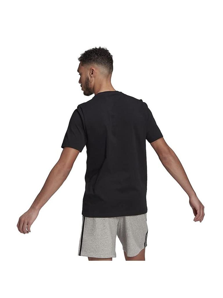 Adidas Essentials Футболка с коротким рукавом и вышитым маленьким логотипом 31298 Черный O Мужская (ГК9639)