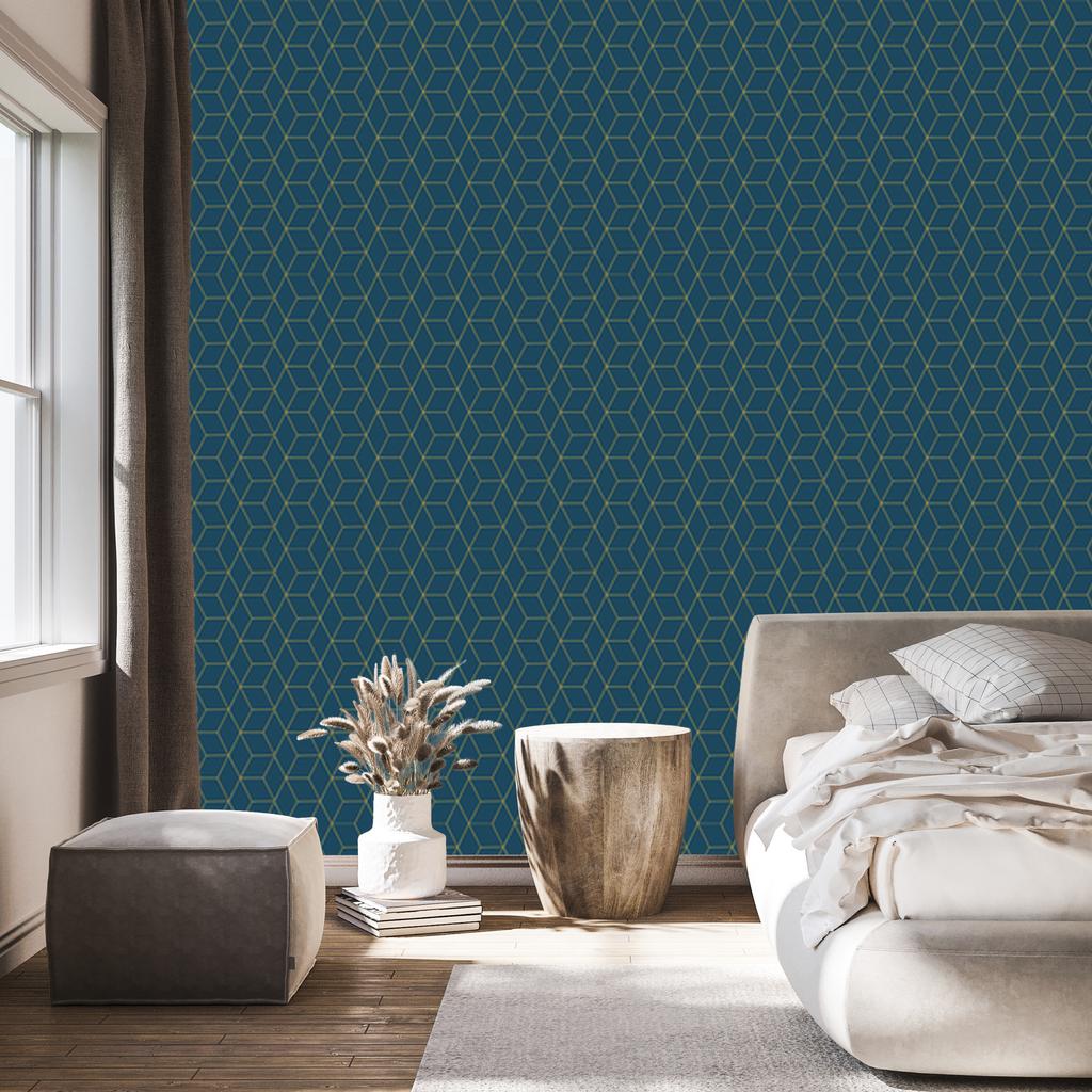 Wallpaper Minimalist pattern in art deco style 50x1000