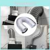 Hood Range Telescopic Exhaust Pipe Stainless Steel Kitchen Ventilation Duct