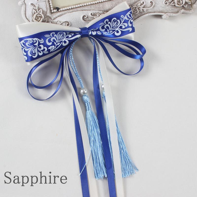 1 шт., длинные ленты в древнем стиле, головной убор, заколка для волос, бант, китайский бант, заколки для волос, свадебные, свадебные