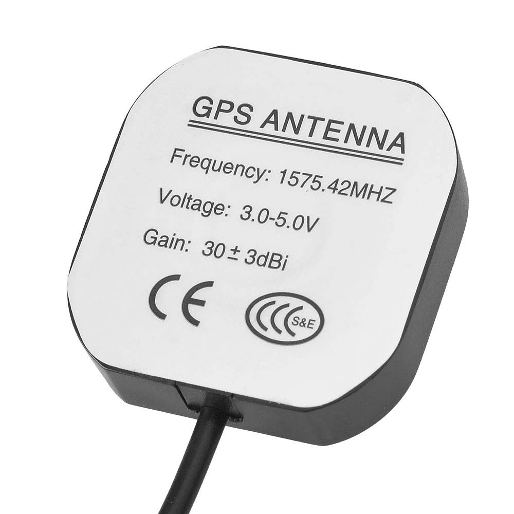 GPS Antenna for Panasonic Mini Gorilla Terminal Right Angle Wiring Cable Band General High High Navigation MCX-P (1m) 1575.42MHZ/L1 [Patch Type,