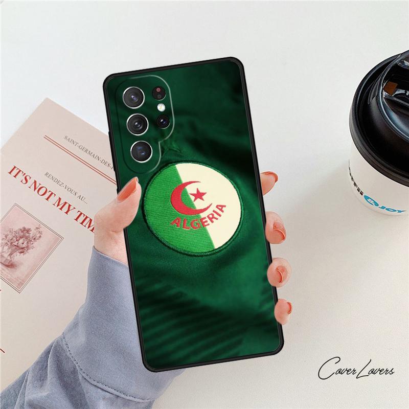 Флаг Алжира Алжирский чехол для телефона Для Samsung Galaxy S24 S25 S23 S22 Ultra Note 10 20 Plus S20 S21 FE Чехол