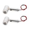 2 Pack 1W Miniature Spot Lights Silver Accent Up Lights Energy Saving LED Spot Lights  Hallway