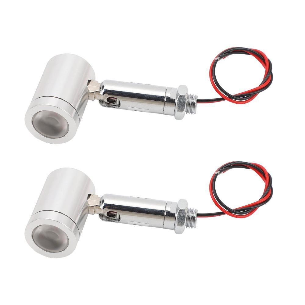 2 Pack 1W Miniature Spot Lights Silver Accent Up Lights Energy Saving LED Spot Lights  Hallway