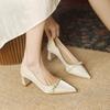 Shoes for Women 2024 Red High Heels Ladies Summer Footwear Sexy Pumps Bride Pearl Wedding Shoe On Heeled Beau Today Lastest A E