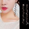 Women Grape Design Beaded Rhinestone Long Dangle Stud Earrings Fashion Jewelry