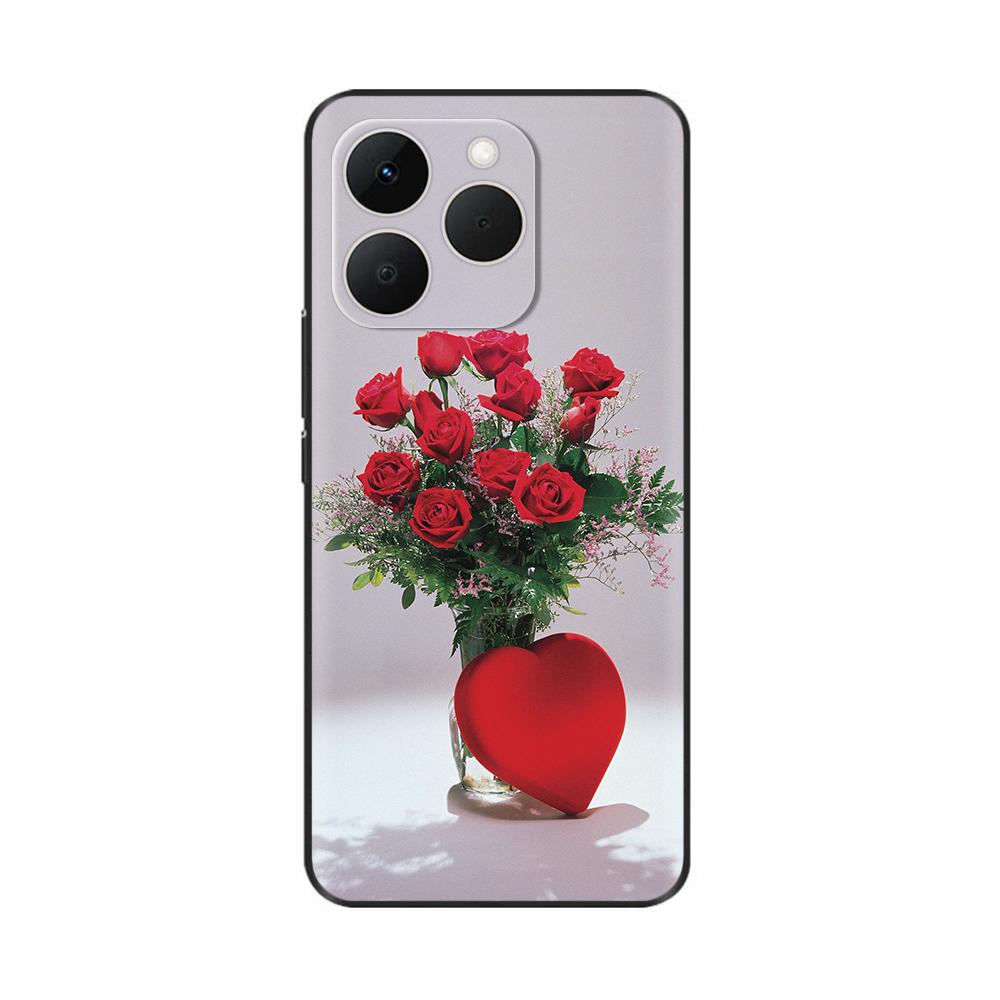 Чехол для Realme 15T Чехол Милый Мультяшный Узор Сердце Любви Задняя Крышка Силиконовые Чехлы для Телефона Для Realme 15 Pro realme15 Корпус Funda