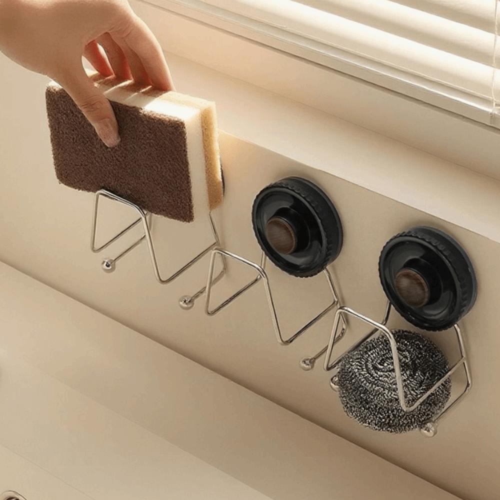 Stainless Steel Sponge Drain Rack Quick Drying Cutting Board Storage Rack  for Home