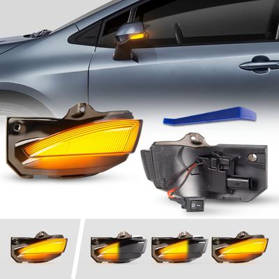 POPMOTORZ Зеркало заднего вида с указателем поворота для серии Corolla 210, Подготовлено для техосмотра, Переключаемый режим мигания,