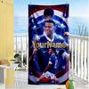 Mbappe Personalized Text Beach Towel Super Soft Microfiber Quickdry Fabric