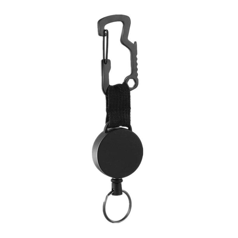Выдвижной брелок для ключей Выдвижной держатель для бейджа Зажим для катушки Держатель для идентификационного бейджа с зажимом для ремня Держатель для карт с защитой от потери ключей