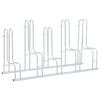 Self-standing Floor Bike Rack for 5 Bikes Galvanized Steel